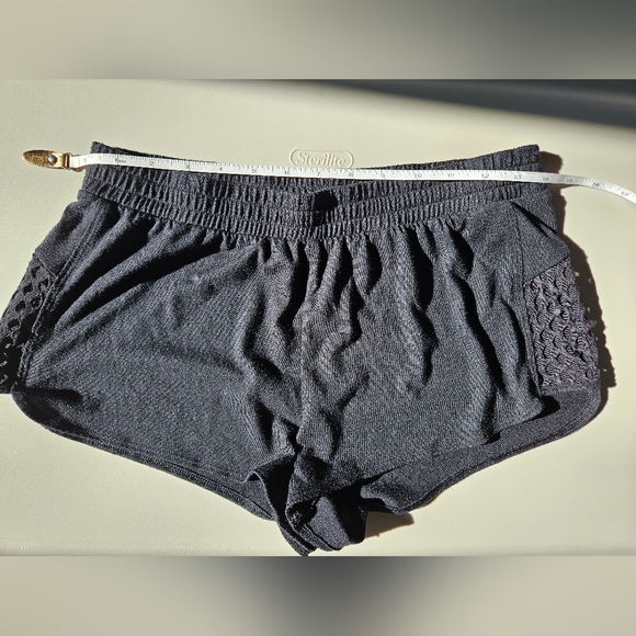 La SENZA Black cotton shorts sleep wear pajama pj short with sexy see thu size S - Picture 12 of 15